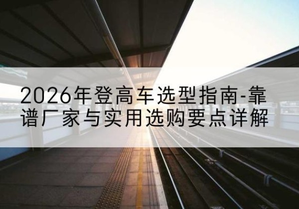 蓬溪登高车厂家推荐-2026年登高车选型指南-靠谱厂家与实用选购要点详解